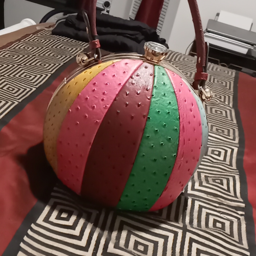 Colorful ball purse